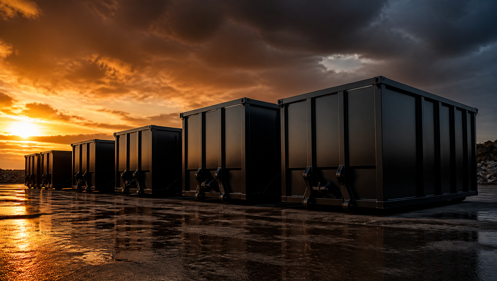 INFINITE containers on site